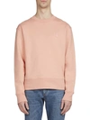 Acne Studios Men's Fairview Face Sweatshirt In Pale Pink