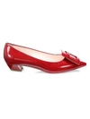 Roger Vivier Women's Gommettine Leather Pumps In Red