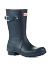 Hunter Original Short Rain Boots In Navy