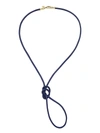 Temple St Clair Leather Cord Necklace In Gold