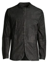 John Varvatos Men's Slim Leather Jacket In Black