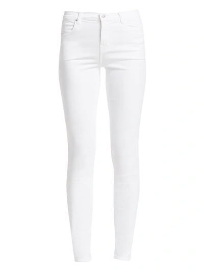 J Brand Maria High-rise Skinny Jeans In Blanc