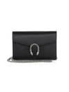 Gucci Women's Dionysus Leather Mini Chain Bag In Black