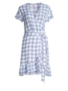 Rails Bridgette Gingham Wrap Dress In Periwinkle Check