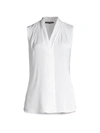 Kobi Halperin Mila Sleeveless Silk-blend Blouse In White