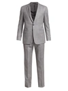 Giorgio Armani Men's Micro Twill Wool Suit In Gargoyle