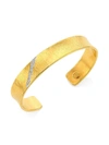 Gurhan Hourglass 22k Yellow Gold, 18k White Gold & Diamond Cuff