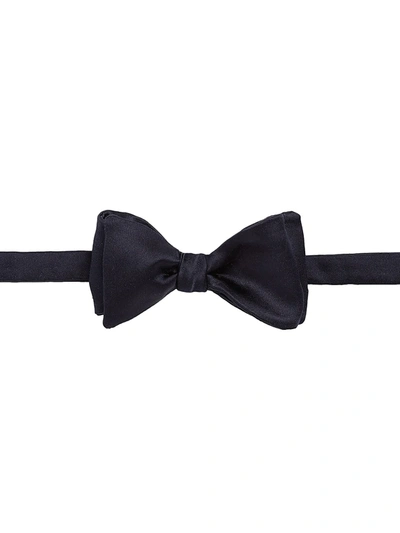 Ralph Lauren Satin Bow Tie In Dark Navy