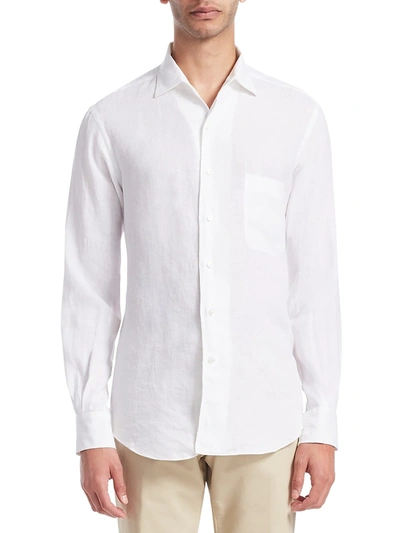 Loro Piana Arizona Linen Button-down In White
