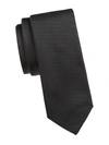Saks Fifth Avenue Collection Formal Silk Skinny Tie In Black