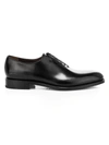 Ferragamo Angiolo Lace-up Leather Dress Shoes In Black