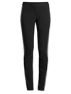 Derek Lam Hanne Slim-fit Tuxedo Stripe Leggings In Black