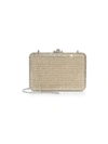 Judith Leiber Slim Slide Crystal Clutch In Champagne