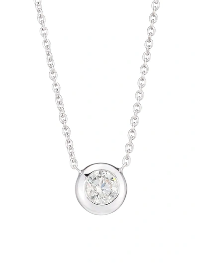 Roberto Coin Diamond By The Inch 18k White Gold & Diamond Necklace