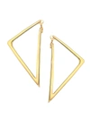 Roberto Coin 18k Yellow Gold Triangular Hoop Earrings