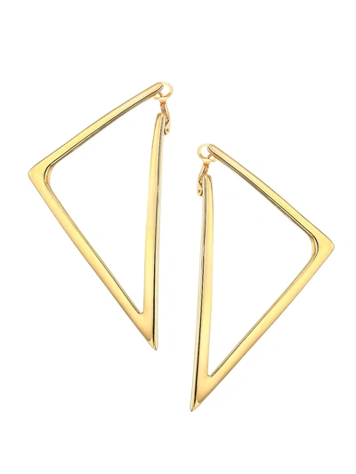 Roberto Coin 18k Yellow Gold Triangular Hoop Earrings