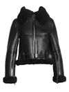 Acne Studios Women's Shearling Coat In Black