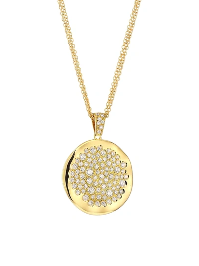 Alberto Milani Via Brera 18k Yellow Gold & Diamond Pendant Necklace