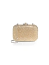 Judith Leiber Slide Crystal Clutch In Champagne