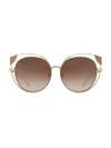 For Art's Sake Vermeer 62mm Faux Pearl Sunglasses In Brown