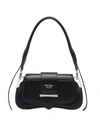 Prada Women's Sidonie Leather Shoulder Bag In Black