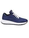 Prada Logo Nylon Sneakers In Royal