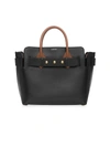 Burberry Small Triple Stud Leather Belt Tote In Black