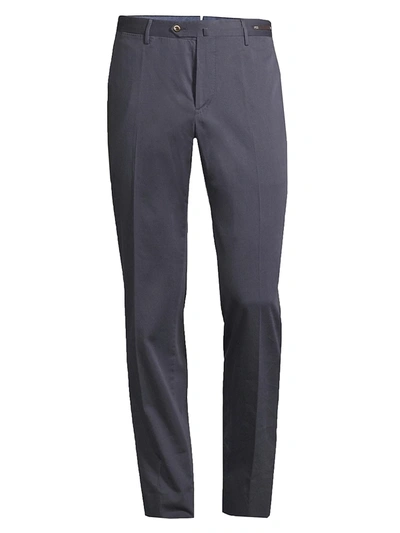 Pt01 Slim-fit Silk-blend Silkochino Trousers In Blue