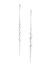 Adriana Orsini Women's Rhodium-plated Silver & Cubic Zirconia Tivoli Pointy Linear Earrings