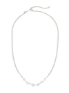 Adriana Orsini Women's Tivoli Rodium-plated Silver & Cubic Zirconia Necklace In Rhodium