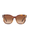Valentino Legacy 54mm Tortoiseshell Sunglasses In Brown