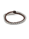 Jonas Studio Village Chain Double Wrap Bracelet In Brown