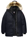 Canada Goose Chateau Coyote Fur-trim Down Parka Fusion Fit In Navy