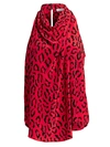 A.l.c Women's Ella Leopard Sleeveless Silk Blouse In Red Black