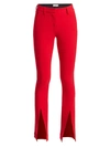 A.l.c Women's Slim-fit Conway Straight-leg Front Slit Pants In Red