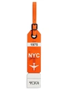 Tumi Men's New York Leather Luggage Tag In Orange