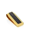 Saks Fifth Avenue Men's Collection Goldtone Alligator Money Clip In Black Gold