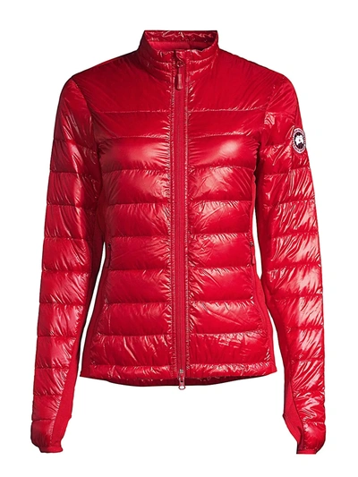 Canada Goose Hybridge Lite Quilted Down Puffer Jacket In Red