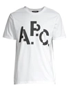 Apc Men's Decale Logo T-shirt In White
