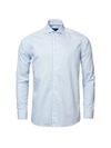 Eton Contemporary-fit Gingham Check Soft Casual Shirt In Blue