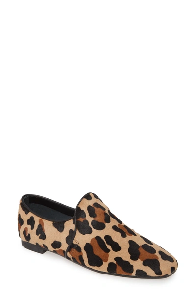 Aquatalia Revy Leopard-print Calf Hair Loafers In Leopard Haircalf