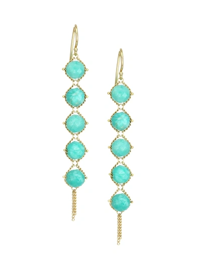 Amali Women's 18k Yellow Gold & Amazonite Drop Earrings