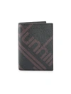 Dunhill Men's Luggage Canvas Business Card Case In Black