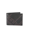 Dunhill Luggage Canvas Billfold Wallet In Black