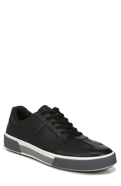 Vince Rogue Leather Sneakers In Black