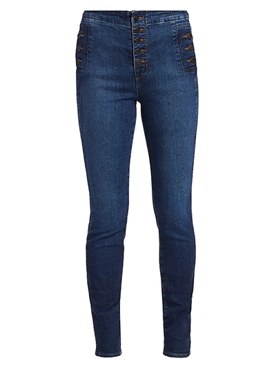 J Brand Women's Natasha Sky High-rise Skinny Jeans In Equalize