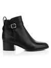 Rag & Bone Women's Walker Buckle Leather Ankle Boots In Black