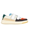 Acne Studios Perey Grip Tape Colorblock Leather Sneakers In Denim