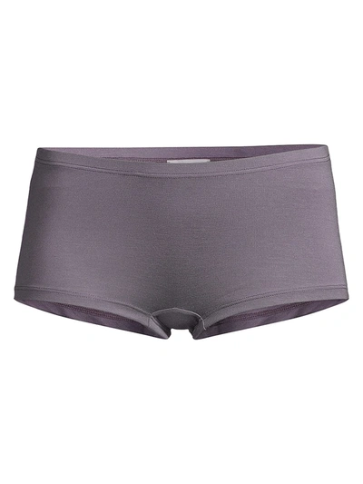 Hanro Soft Touch Boyshort Briefs In Warm Grey