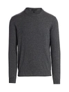 Saks Fifth Avenue Collection Cashmere Crewneck Sweater In Medium Grey